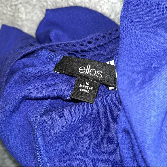 Ellos Embellished Blue Midi Tank Dress - Picture 6 of 6